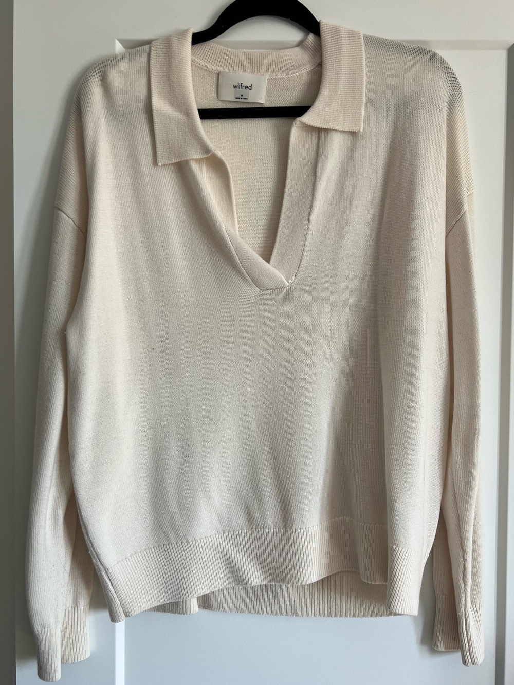 Wilfred Clara Merino Wool Polo Sweater